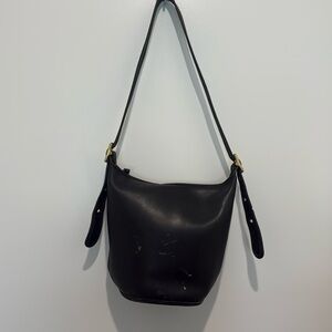 Vintage Coach Leather bucket purse, made in USA